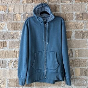 GAP Lived-In Zip Front Hoodie Sweatshirt Jacket Size Large